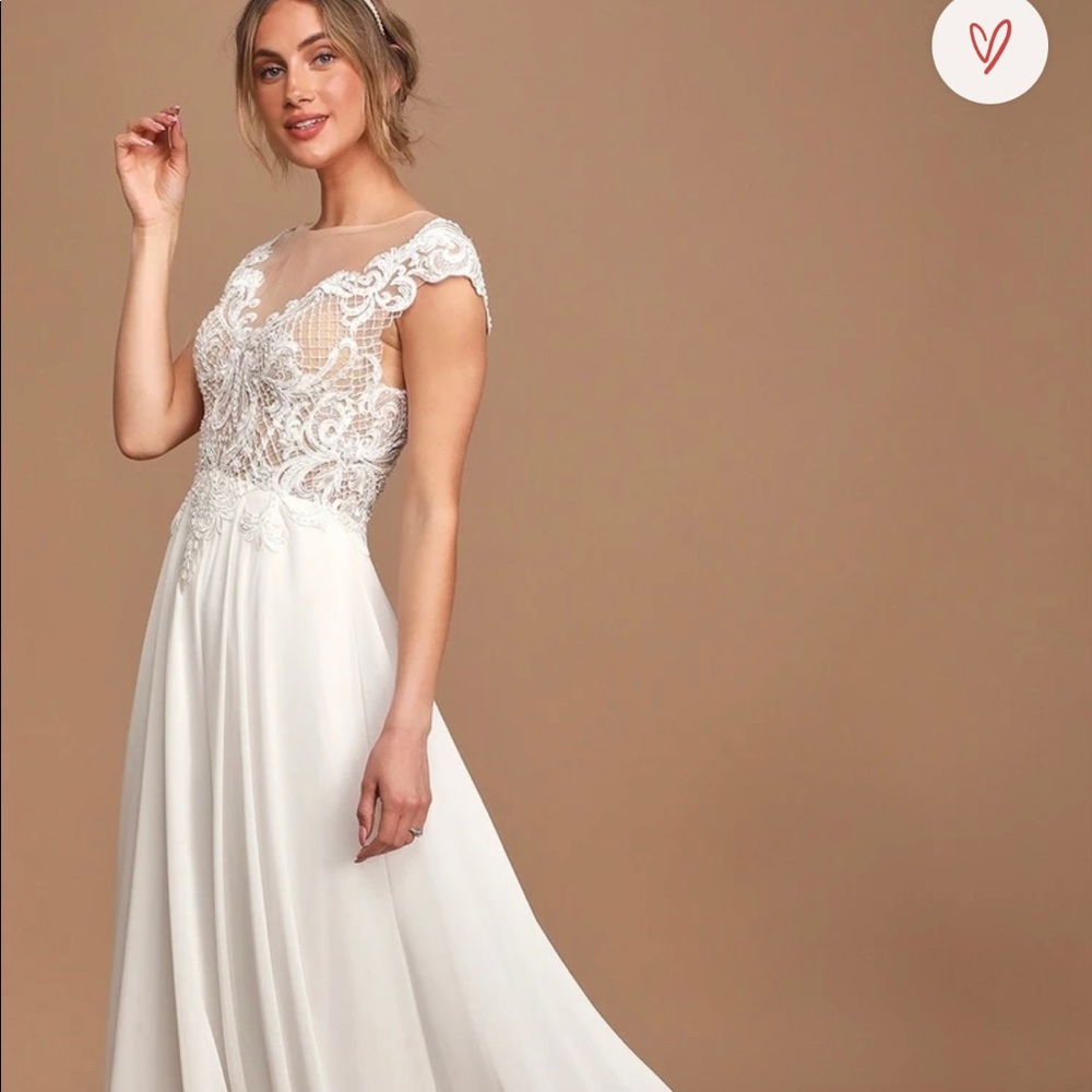 Luxe Bridal Lulus Chiffon Wedding Dress